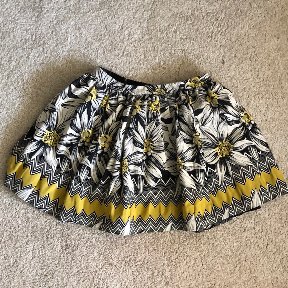 ALICE + OLIVIA Tania Flower Pleated Pouf Skirt